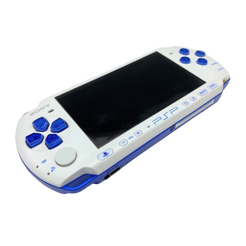 【中古 動作確認済】 PSP バリューパック ホワイト/ブルー(PSPJ-30018)
