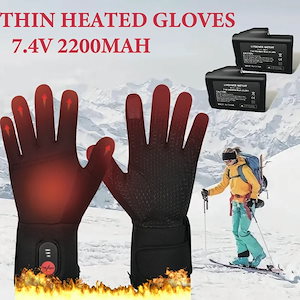 男性と女性のための充電式バッテリー付き加熱手袋電気ハイキンググローブスキーグローブ暖房キャンプ作業