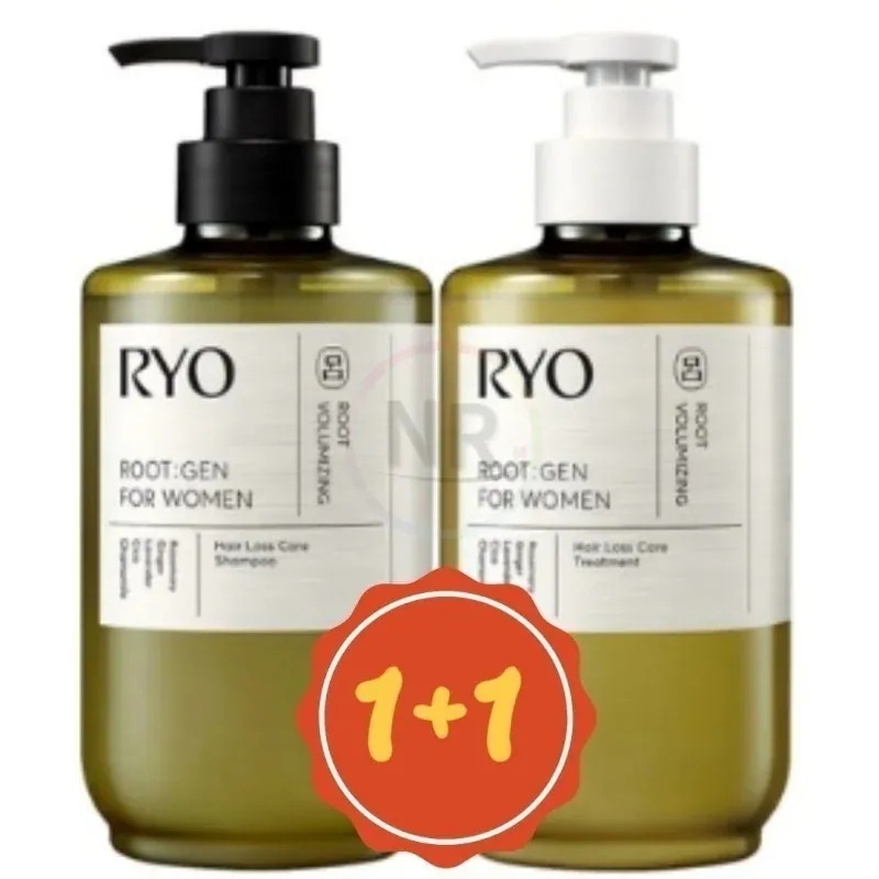 1+1 ルートジェン女性のための抜け毛ケアシャンプー 515mL+トリートメント515mL セット