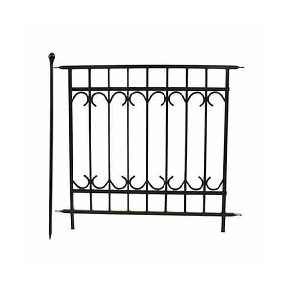 住まいスタイル アイアンフェンス パークアベニュー 連結セット ブラック IPN-7021E-SET メーカー直送