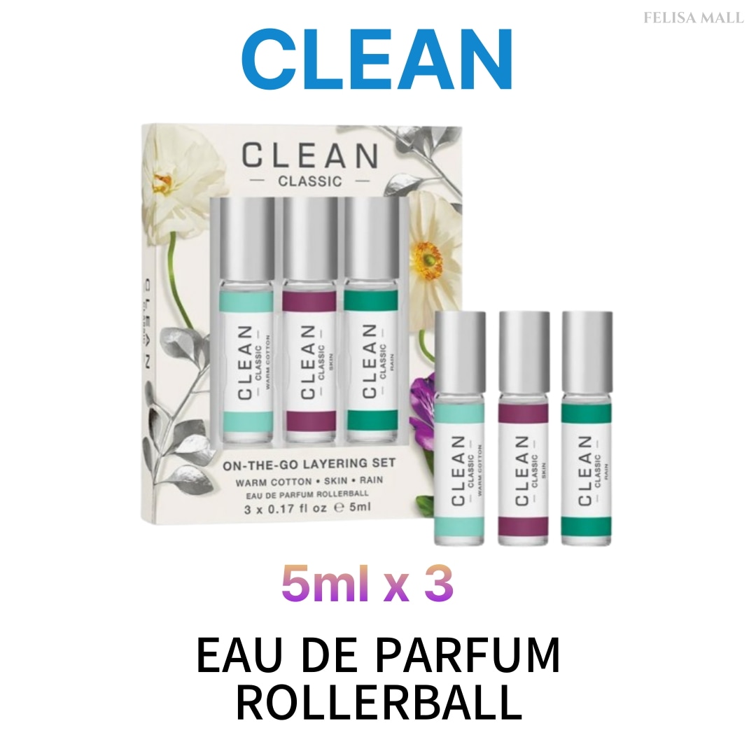 [CLEAN]5ml x 3つ]ロール香水 EAU DE PARFUM ROLLERBALL classic