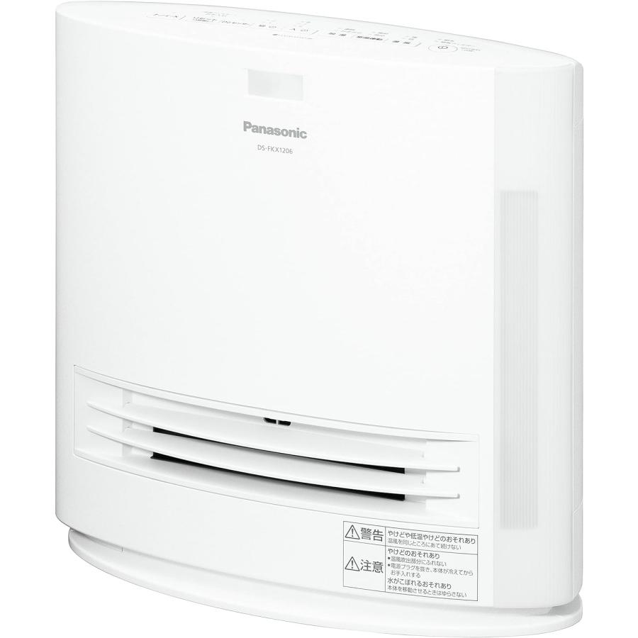 2022年製　パナソニック　セラミックファンヒーター　加湿機能付　ひとセンサー付　ナノイー搭載　ホワイト　DS-FKX1206-W