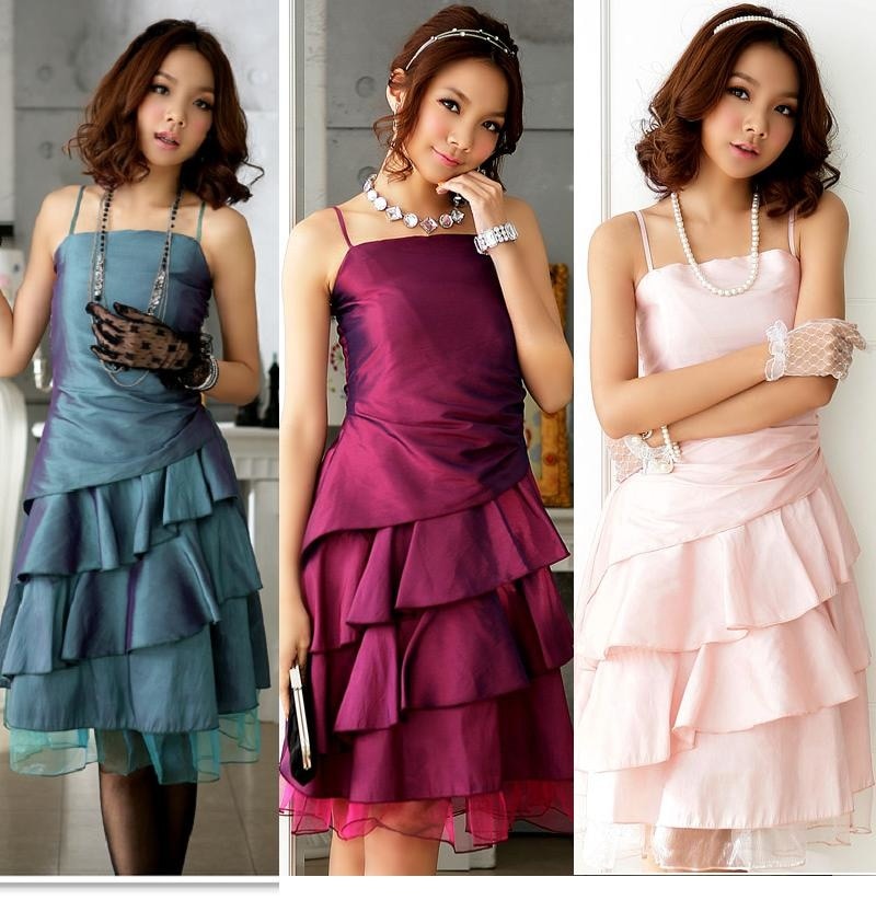 グリーンパープルピンクのフリルが可愛いプレミアムドレスワンピース0700スリーブレディース春新作ワンピチュニックレギパン結婚式ドレスパーティー等5000円以上送料無料auktnあす楽対応02P13Dec15/夏ワンピ