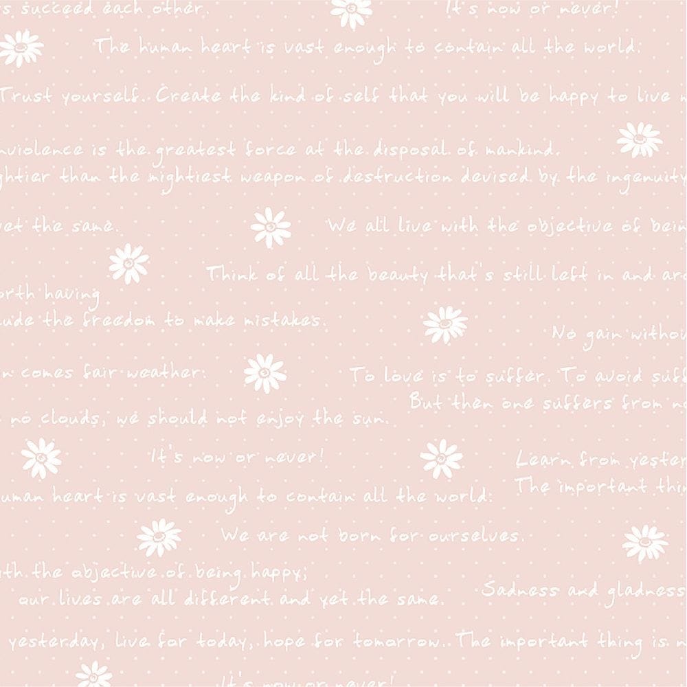 （まとめ買い）ササガワ 包装紙 花柄 フラワーレター ピンク 半才判 50枚入 49-1524 [x3]