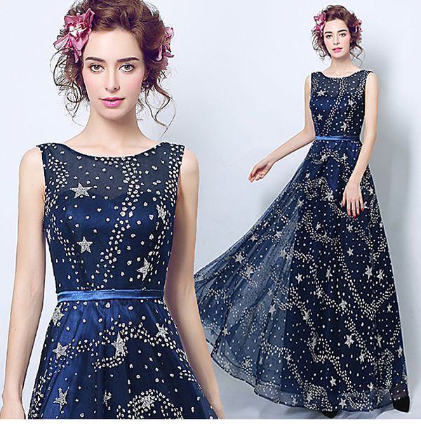 即納あり【一部短納期】ウェディングドレス イブニングドレス カラードレス パーティードレス ロングドレス 編み上げタイプ 演奏会 カラードレス 星彡ネイビー イブニングドレス ウエディングドレス 披