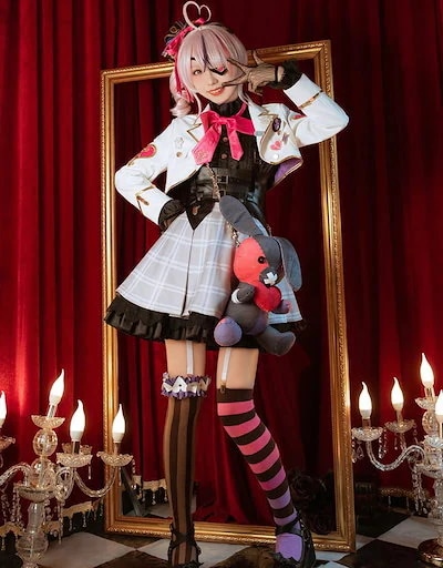 仮装 変装 ハロウィン コスチューム コスプレ衣装 マリアマリオネット レザージャッケト バーチャ