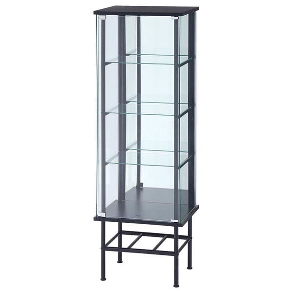 不二貿易 99499 レグラス コレクションケース スタンド 4段 ミラータイプ BK ブラック メーカー直送