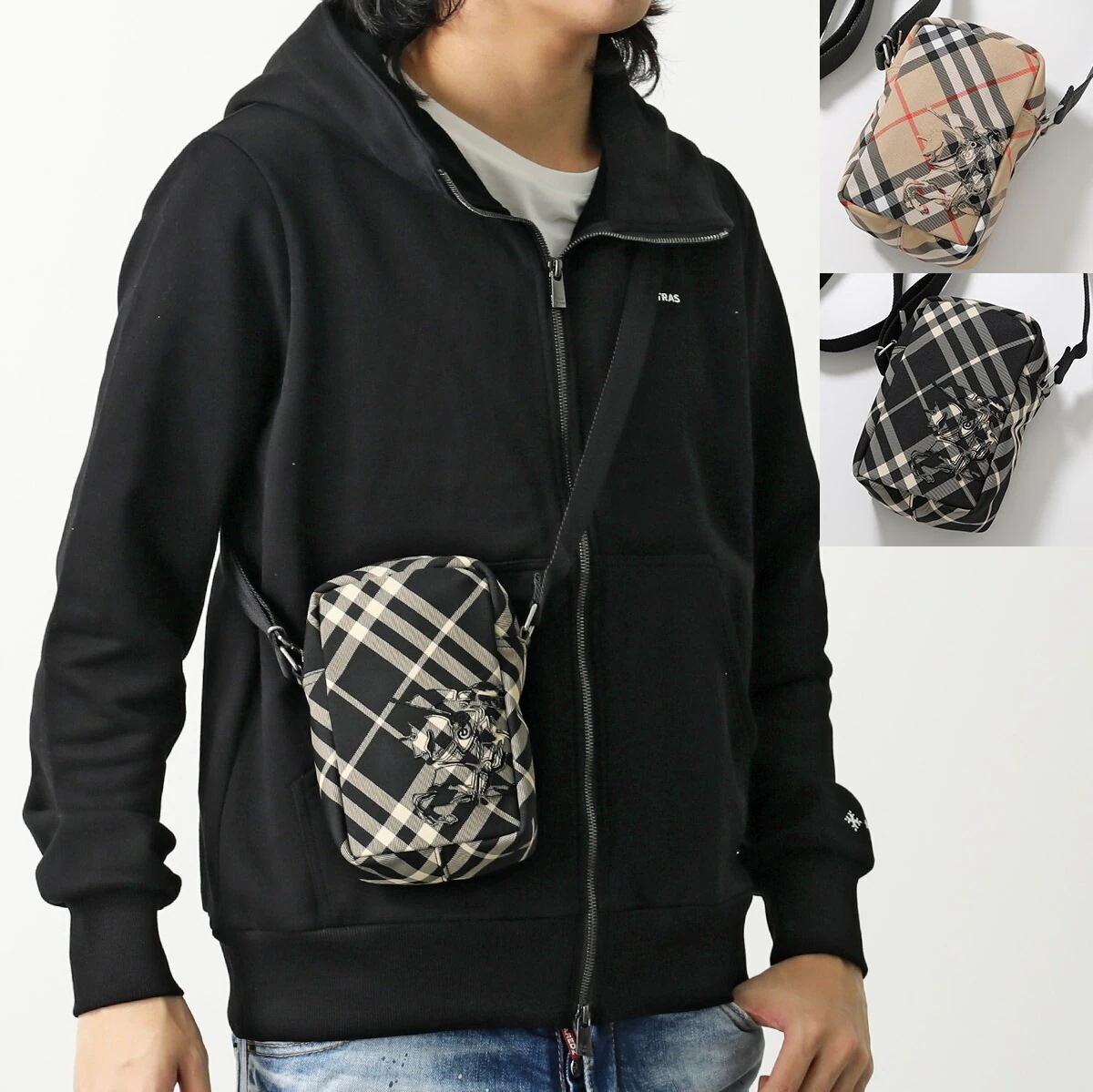 BURBERRY バーバリー フォンケース MS CLASSICS PHONE BAG 8097637 8097636 メンズ レディース ショルダーバッグ バーバリーチェック 鞄 カラー2色