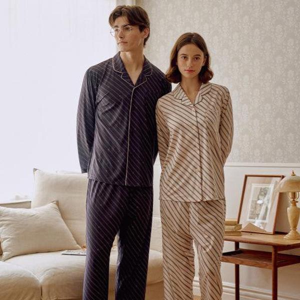 プラスストライプ女性パジャマ VPA4460WU VPA4460WSG