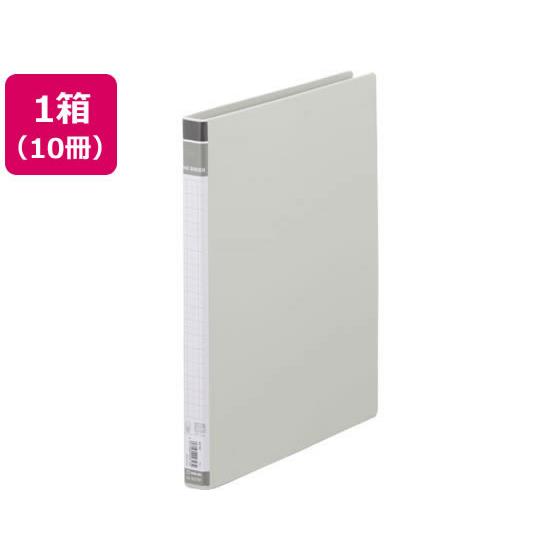 リングバインダーBF A4タテ 30穴 グレー 10冊 キングジム 667BF-GY