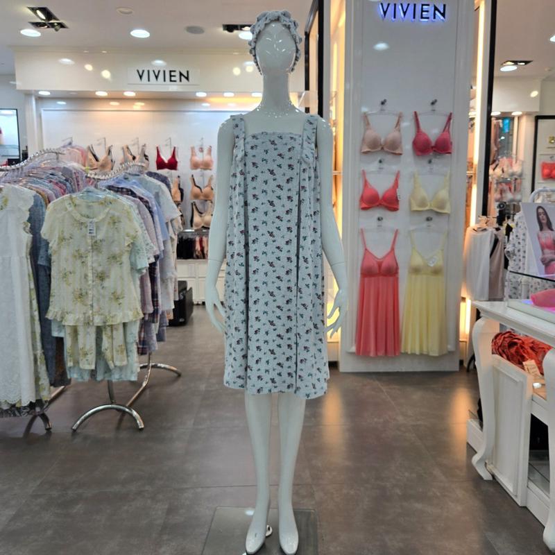 テリーフラワー柄ゴルフガウン GW8884-GREY