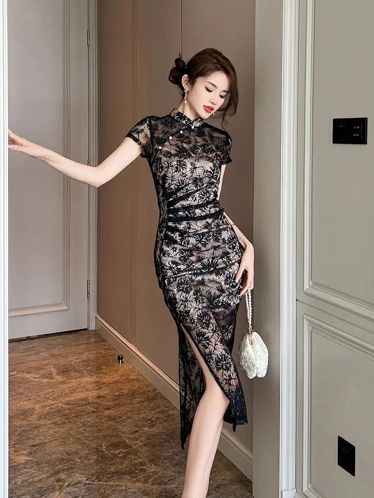 【急速出荷!】25時間2025 ドレス ワンピース レース お呼ばれドレス 大人 卒業式 結婚式 ウェディング 二次会 発表会 パーティードレス レディースファッション