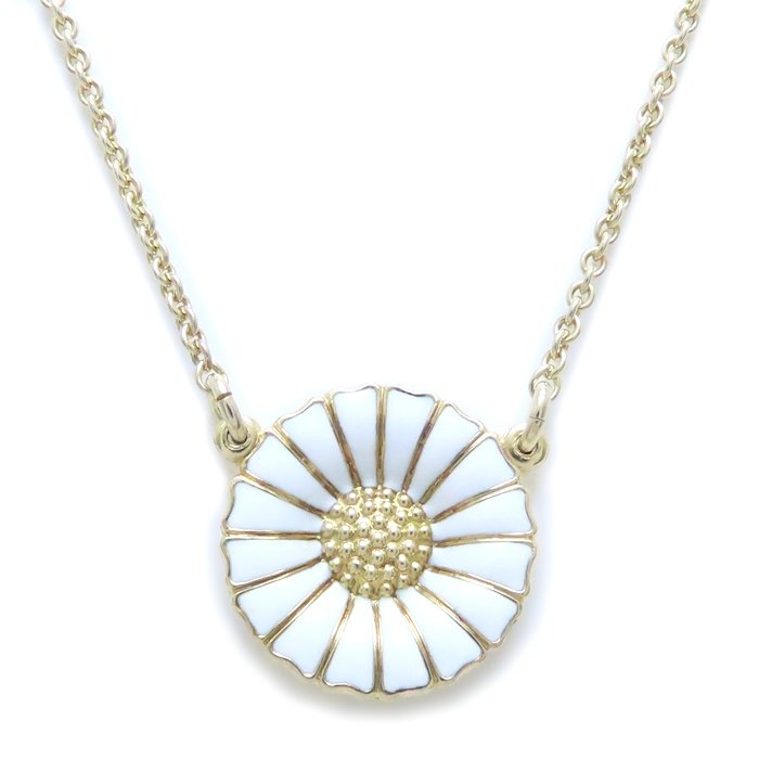 デイジー ネックレス フラワーモチーフ シルバー925 ホワイトエナメル /294030【中古】 15,208円