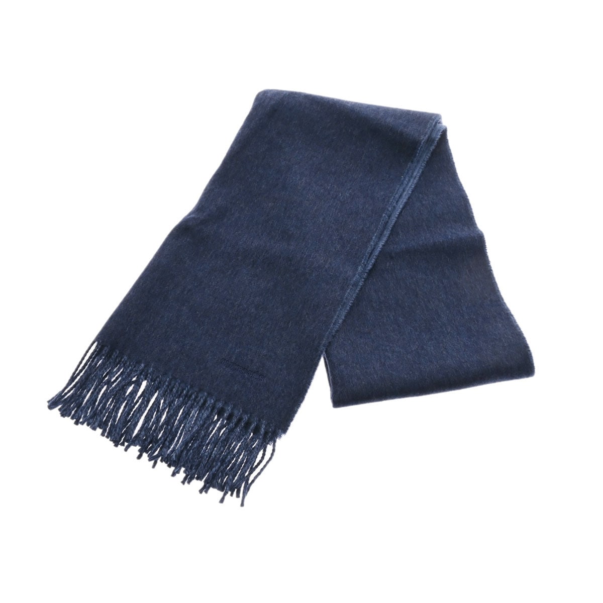 HERMES 100% CASHMERE 紺色　ネイビー　マフラー HERMES(エルメス) カシミヤマフラー ネイビー｜【公式】カインド