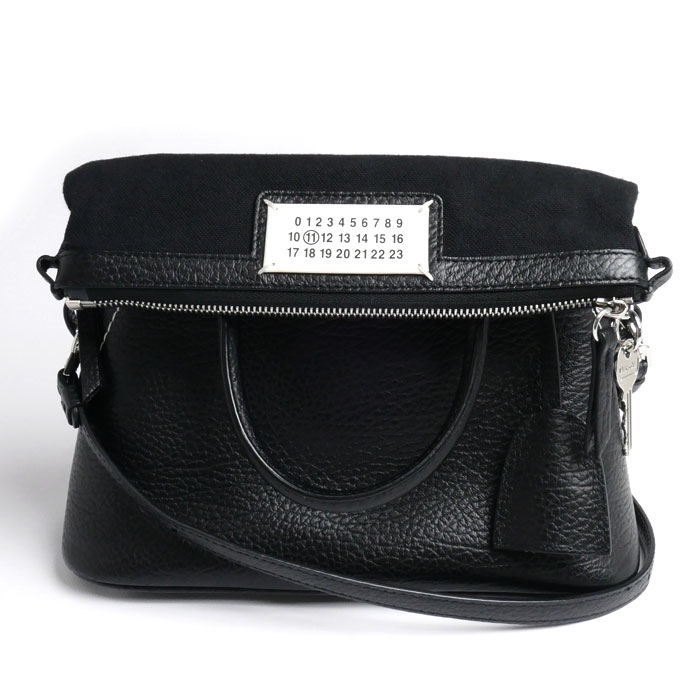 MAISON MARGIELA メゾンマルジェラ 5AC ミニバッグ 2Wayショルダーバッグ ブラック S56WG0082 P4455 T8013 レディース 中古 美品