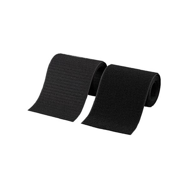 （まとめ）マジックテープ 縫製タイプ 50mmx1m 黒 TMSH-501-BK 1セット[x5]