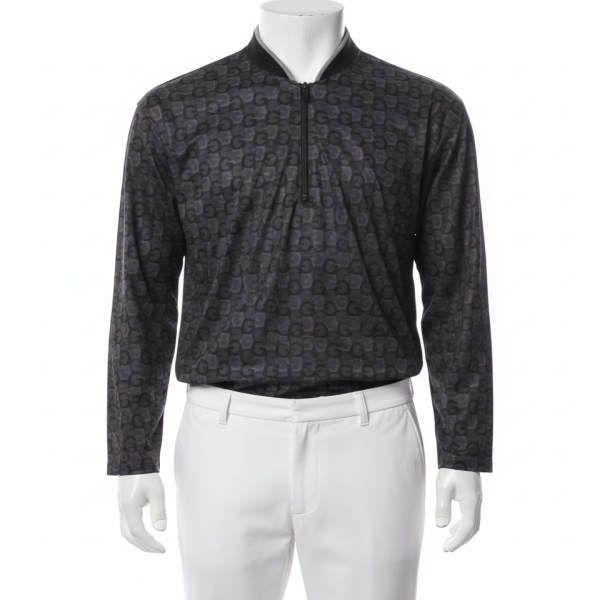 GFORE GS WEATHER RESISTANT QRT ZIP SLIM FIT WINDBREAKER G4MS23O37-ONYX 男性クォーター ジップ スリム