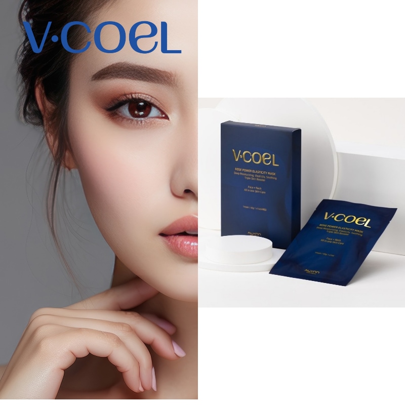 【韓国エステ専門製品】（当日出荷）V・COELローズ弾力マスクパック