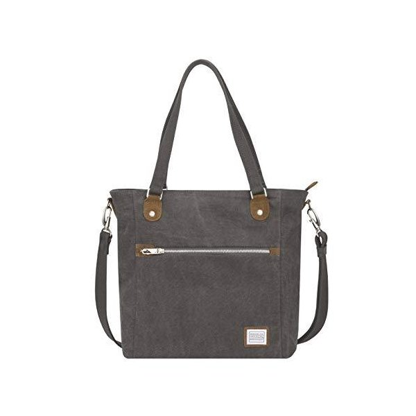 Travelon Anti-Theft Heritage Tote Bag， Pewter， One Size 並行輸入品