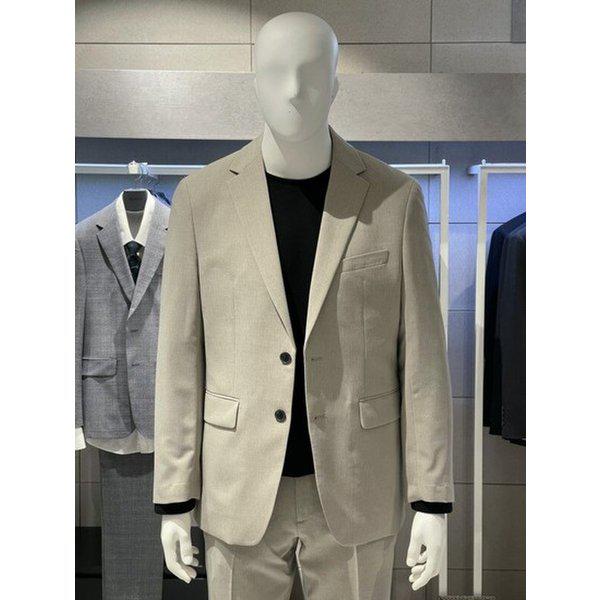男性ベージュカジュアルジャケットメンズビジネスカジュアルコンビ