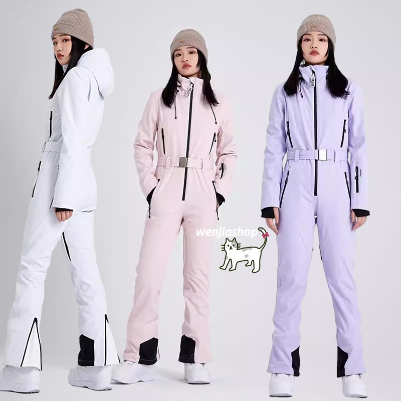 スノーボードウェア つなぎ 上下セット レディース スノーウェア スキーウェア オールインワン パンツ ワンピース 韓国風 スノボウェア 防水 防寒防雪保温防風通気