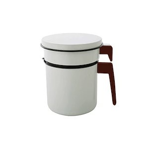【即納】アイリスオーヤマ 活性炭オイルポット900ml カートリッジ1個付 白 H-OP900