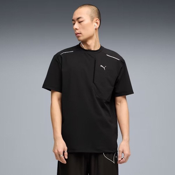 プーマテック半袖Tシャツ PUMATECH Relaxed Warp Knit Pocket Tee