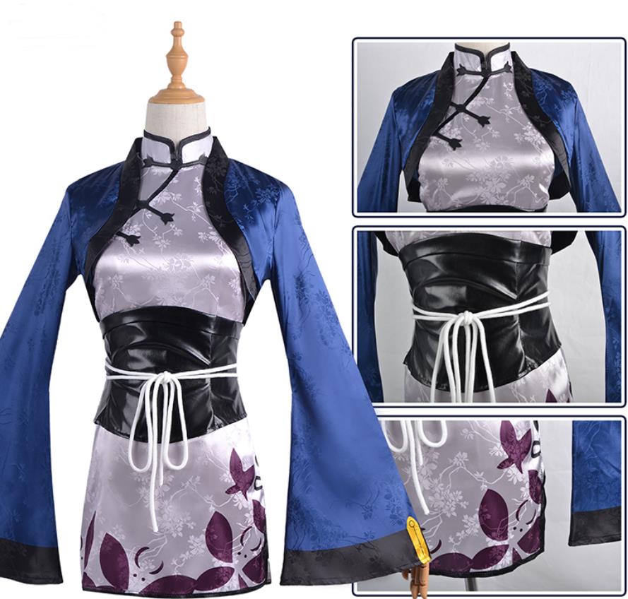 アニメ　コスプレ　衣装　　かつら　黒執事 藍猫 ランマオ