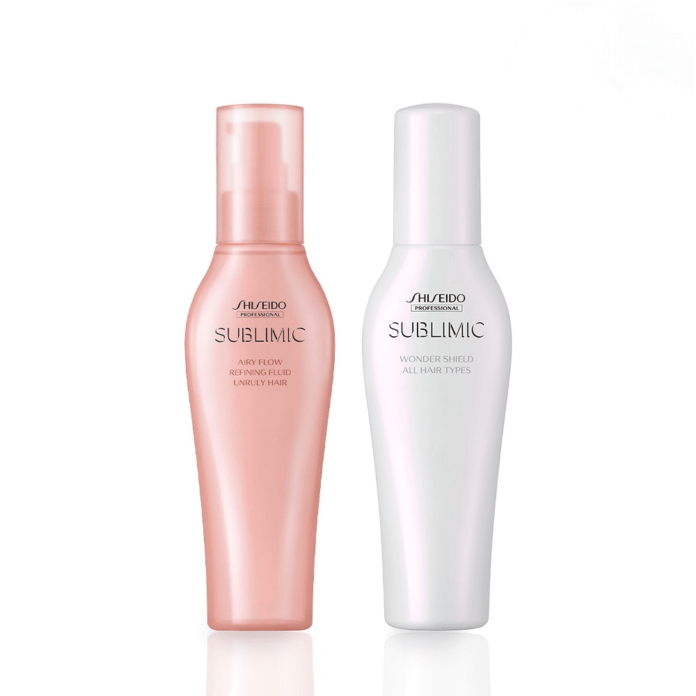 サブリミックワンダーシールド125ml+エアリーフローリファイニングフルイド125ml+ミニチュアサンプルパック1種