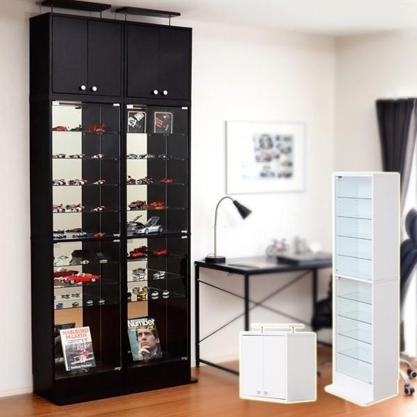 コレクションケース 上置きセット ハイタイプ 大型 コレクションラック ボックス コレクションボード 棚 深型 収納 フィギュアケース フィギュア棚 飾る 見せる