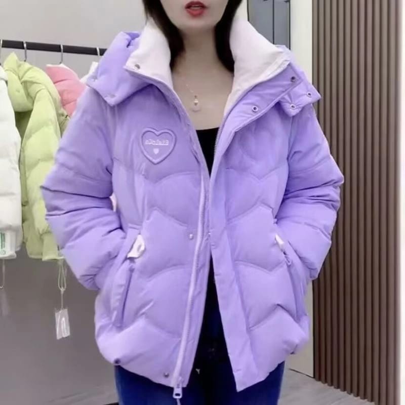 秋服 レディース ファッション オシャレ カワイイ シンプル 大人カワイイ 大きいサイズ 厚手 コットン ダウン コットン 冬 スタイル ジャケット