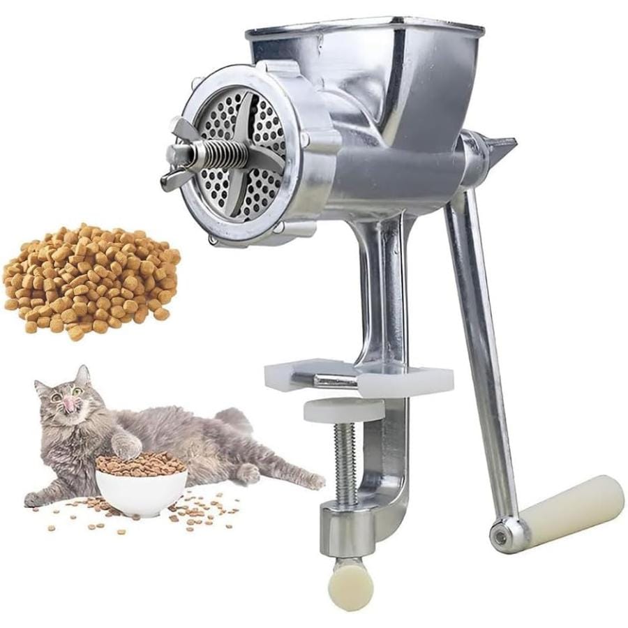 手動ペットフードペレットマシン1.5-8mmのオプションのステンレス製金型を備えたペット犬猫飼料メーカー鳥猫犬およびオウムの飼料処理用フードプロセッサー