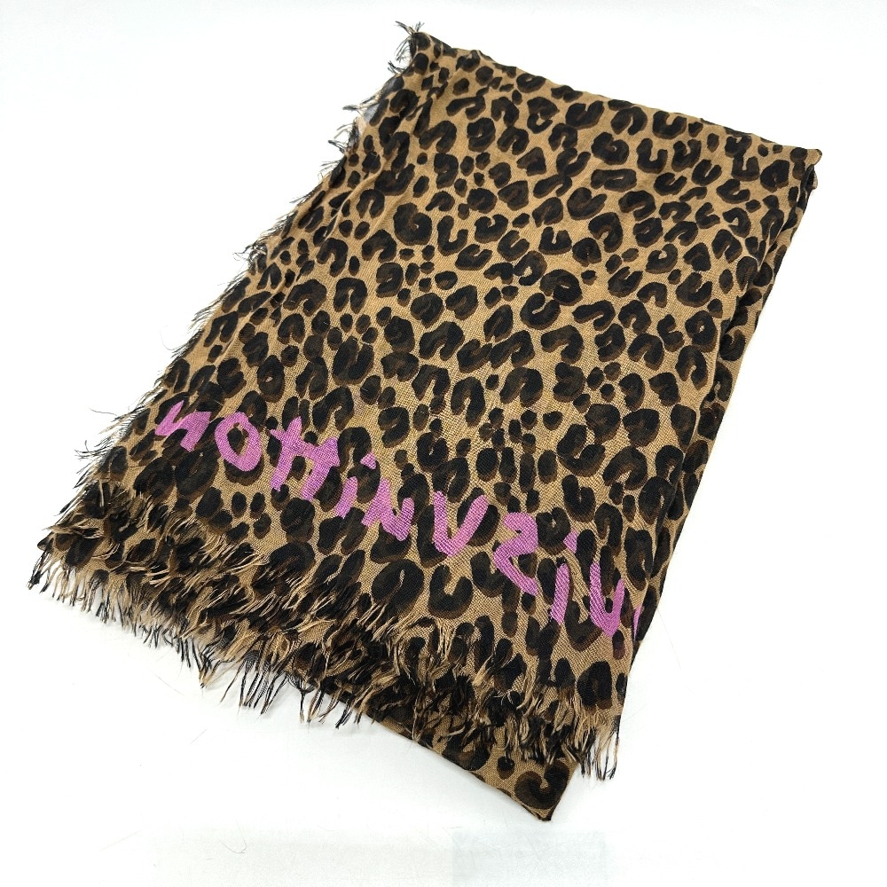 ショール M72215 エトール・レオパード 大判 ストール シルク