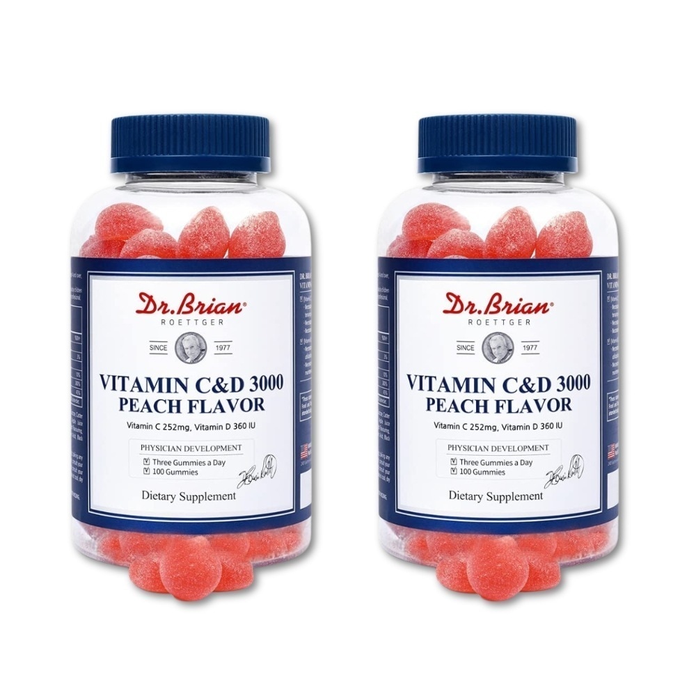 【2ヶ月分】ビタミンC&D グミ 100粒×2本セット／韓国サプリメント／正規品