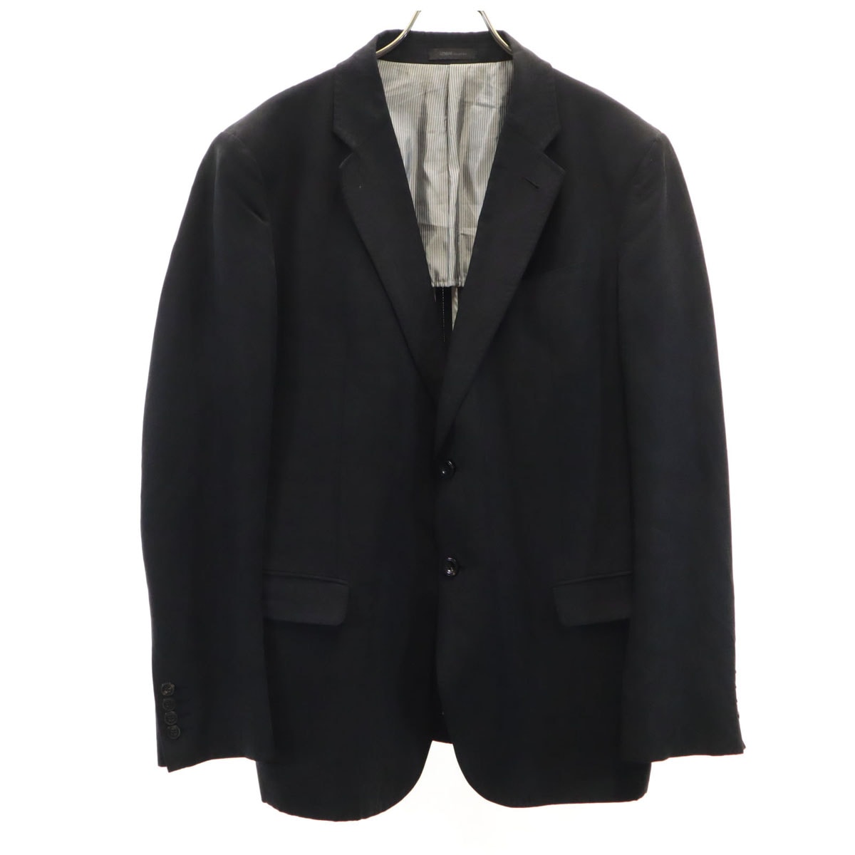 リネンブレンド M&Ms テーラードジャケット 50 ブラック ブレザー メンズ 古着