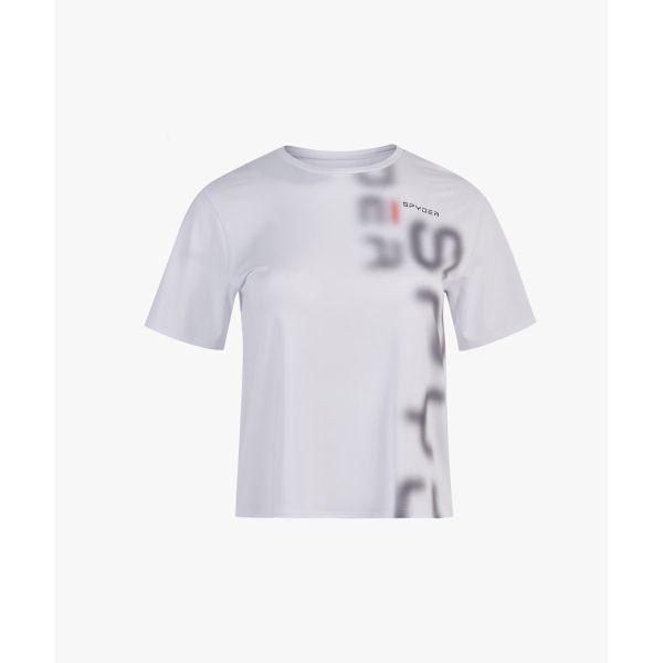 女性冷感グラフィッククロップ半袖TシャツSPJMCNRS253WWHT 659621