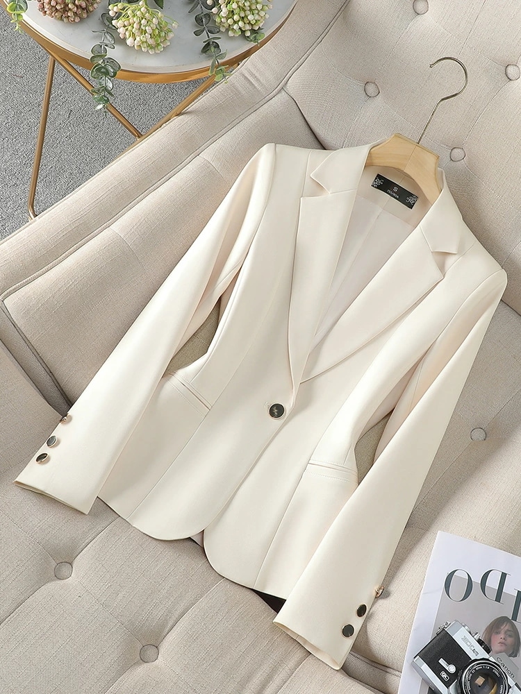 女性用 スーツ ジャケット 赤色 秋 新作 小柄 おしゃれ 体型カバー ビジネス用