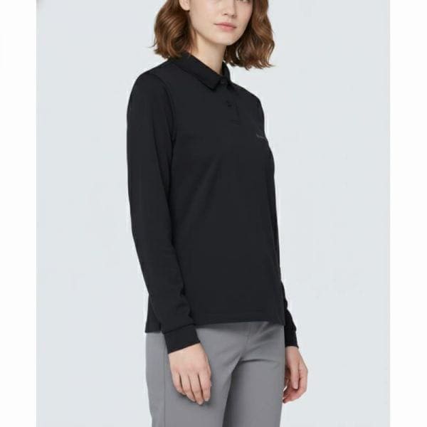 SNOWPEAK APPAREL 女性 ポロ 長袖 Tシャツ STPS11 Black