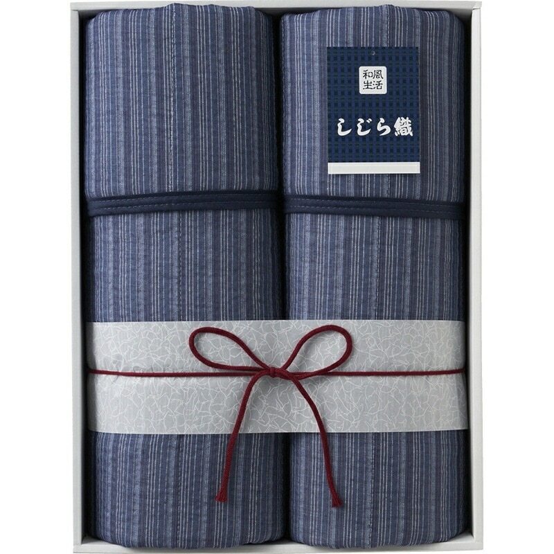 （ギフト）しじら織キルト敷きパッド2P