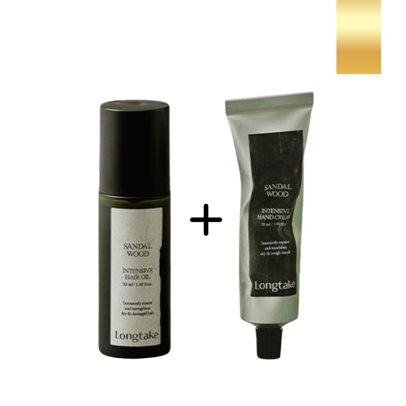 ハンドクリーム 50ml+ヘアオイル50ml(サンダルウッド/ブラックティー&フィグ)