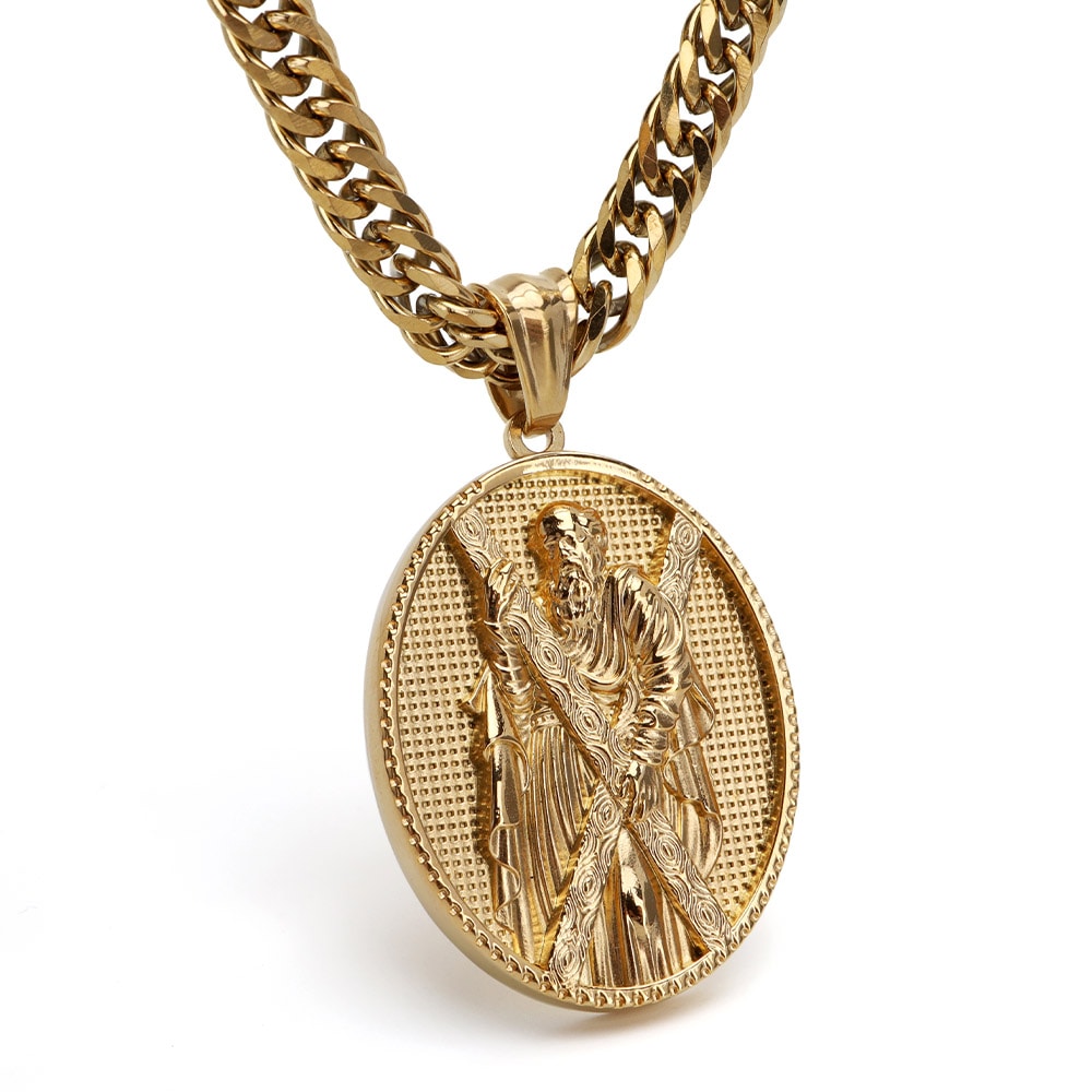 ステンレス メダイネックレス ダブル喜平 [n1033] 5,808円