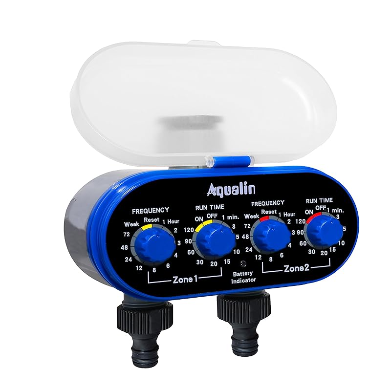 【国内即発】Aqualin Twoアウトレット 電子ウォータータイマー　散水　散水タイマー　ガーデン　灌漑システム　コントローラー　ブルー