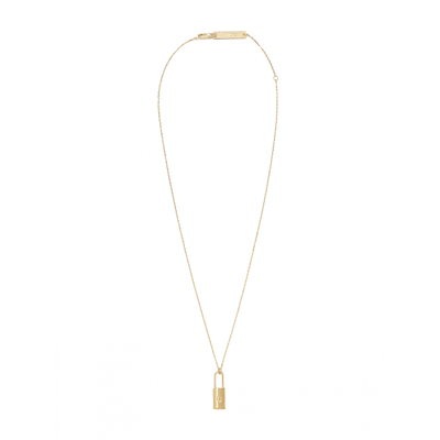 グロウニーロックイニシャルネックレス (ゴールド)