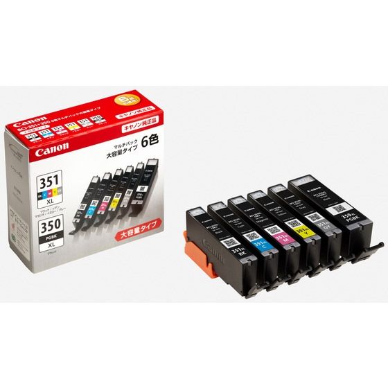 インクタンク BCI-351XL(BK/C/M/Y/GY)+BCI-350XL マルチパック(大容量) BCI-351XL+350XL/6MP 7,726円