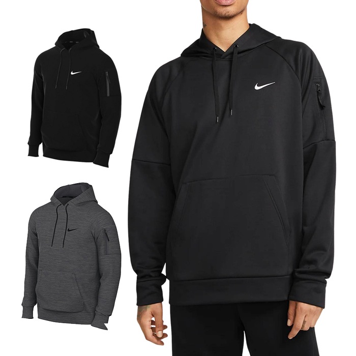 プルオーバーパーカー メンズ 長袖 ウェア DQ4834 フリース ロゴ 大きいサイズ サーマフィット フーディー あったか 裏起毛 スポーツ シンプル ブラック 6,544円