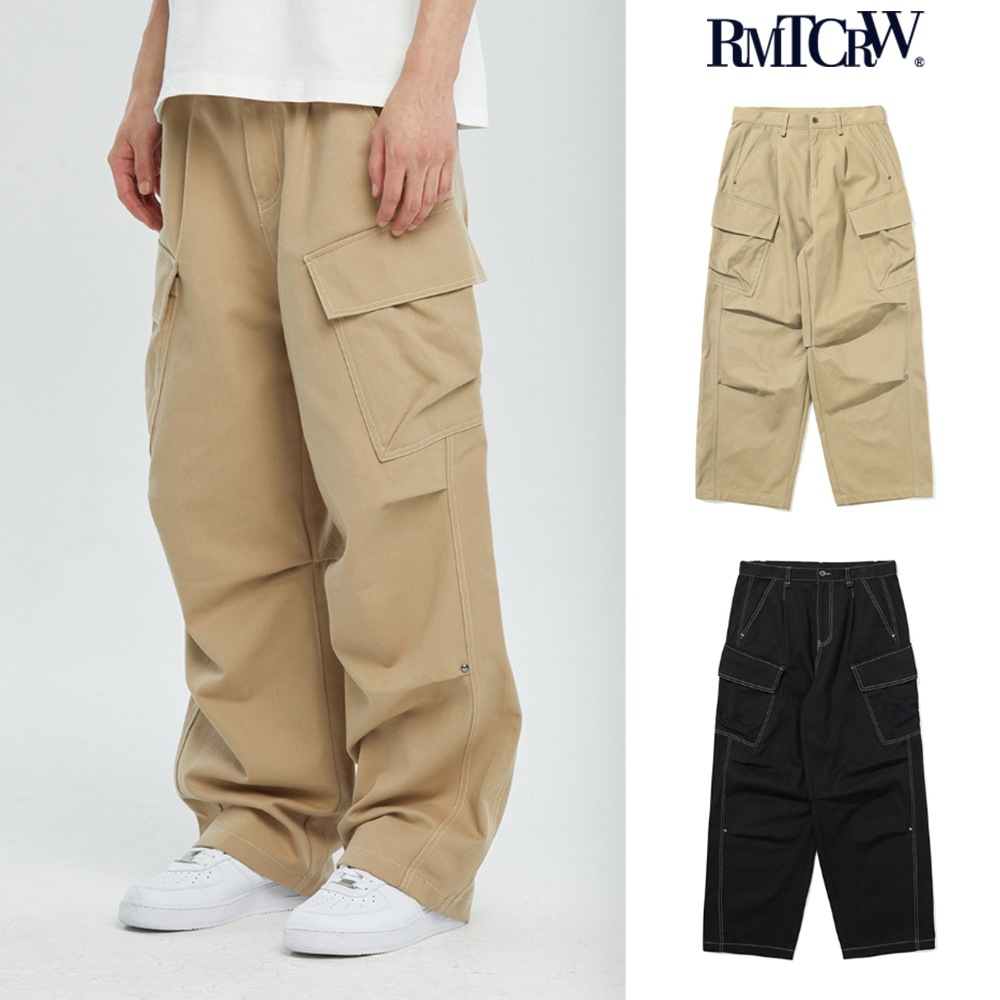 【ROMANTIC CROWN】 WIDE COTTON CARGO PANTS 10,439円