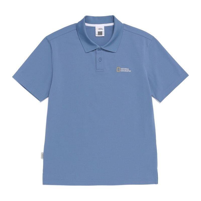 ナショナルジオグラフィック NATIONALGEOGRAPHIC N262UPL020 カリディ ピケ 半袖 襟付きTシャツ MIDDLE BLUE N262UPL020657 420000
