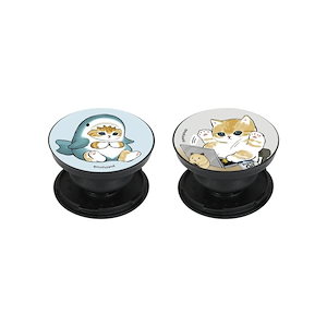 mofusand スマホ グリップトップ サメにゃん POCOPOCO モフサンド もふもふ 猫 ねこ にゃんこ キャラクター グッズ ワーク スマホリング スマホスタンド おしゃれ かわい