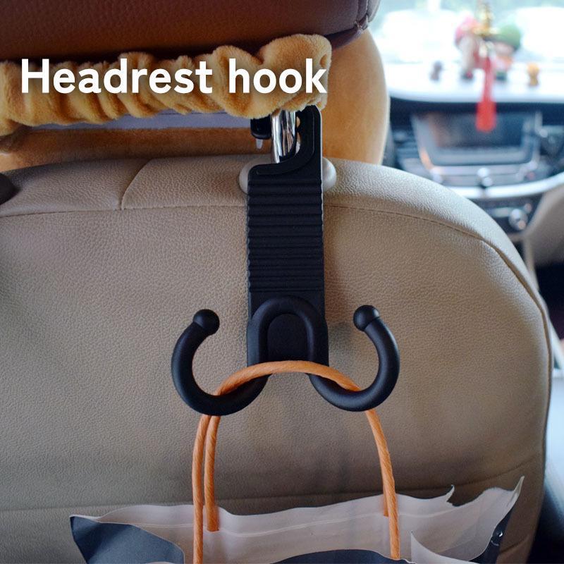 团购8件套ヘッドレストフック シートフック 単品 車 荷物掛け 荷掛け ホルダー 車載 収納 後部座席 引っ掛け 省スペース カー用品 シンプル 便利