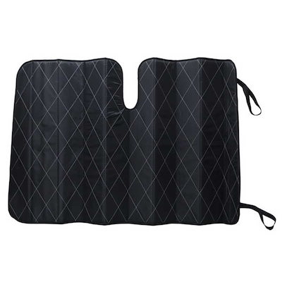 他サイト： 大自工業　PBK-52 フロントサンシェード キルトシェードDX 3層構造・消臭・抗菌 ブラック/シルバー・リバーシブルタイプ Lサイズ・約1350(W)×800(H)mm　PBK52の商品画像